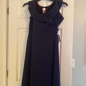Navy blue gown